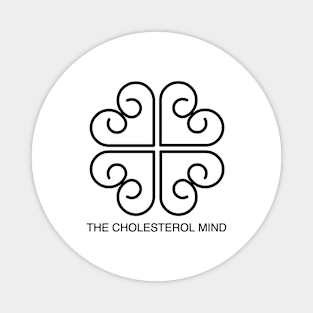 THE CHOLESTEROL MIND Flower Logo Magnet